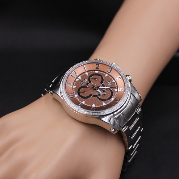 Chrono Diamond 0.64 Tcw. Dial Unisex Watch